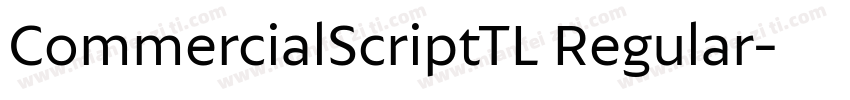 CommercialScriptTL Regular字体转换